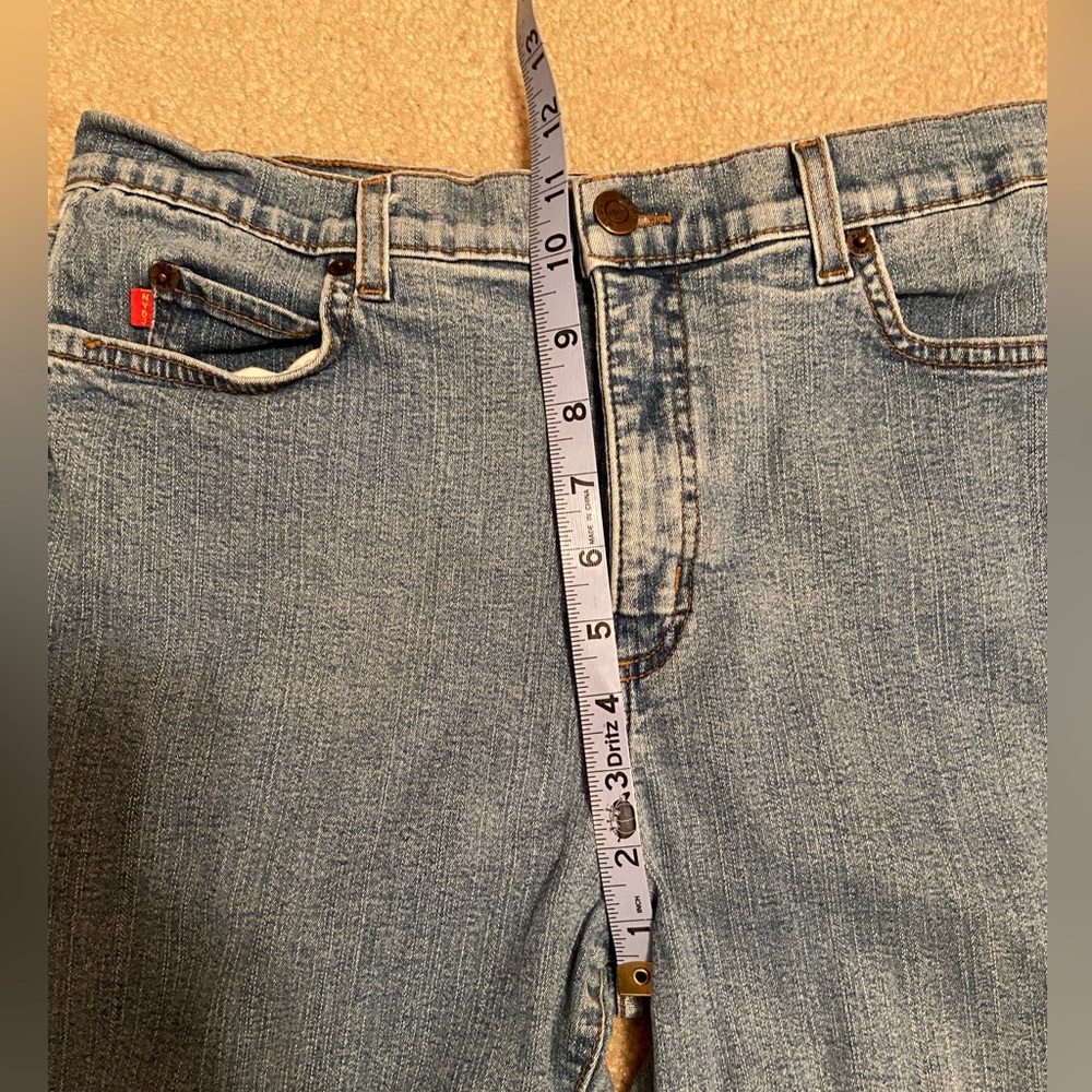NYDJ Y2K cropped straight leg denim jeans style: Marilyn size 12 - Picture 5 of 10